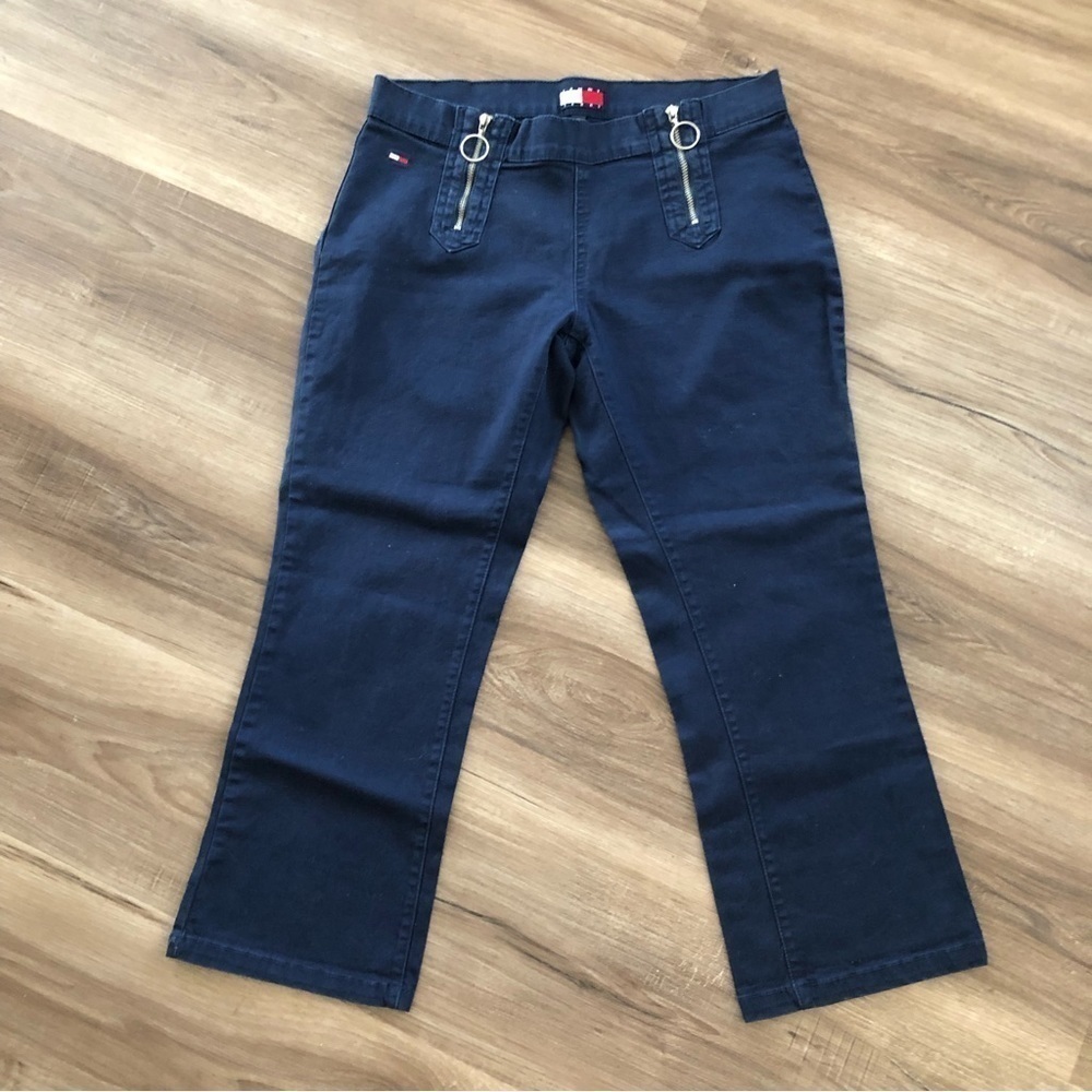 Tommy Jeans Blue Cropped Sailor Pants Women Size 7